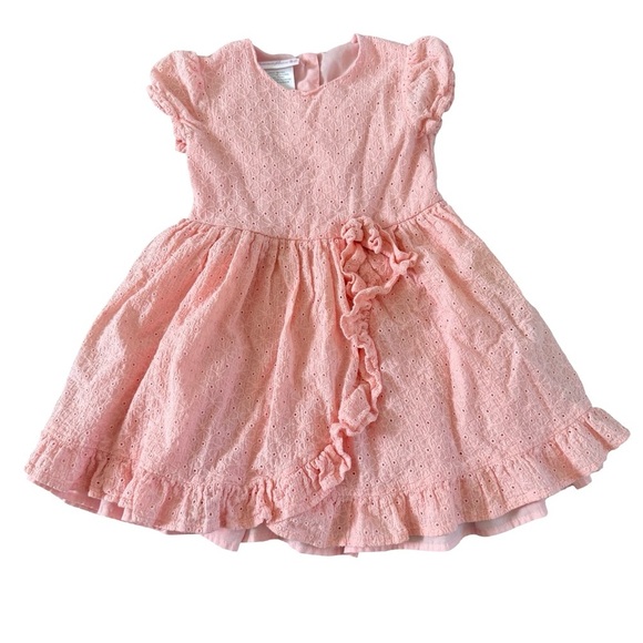 Bonnie Jean Other - Bonnie Jean Toddler Girl Pink Eyelet Dress Size 3T